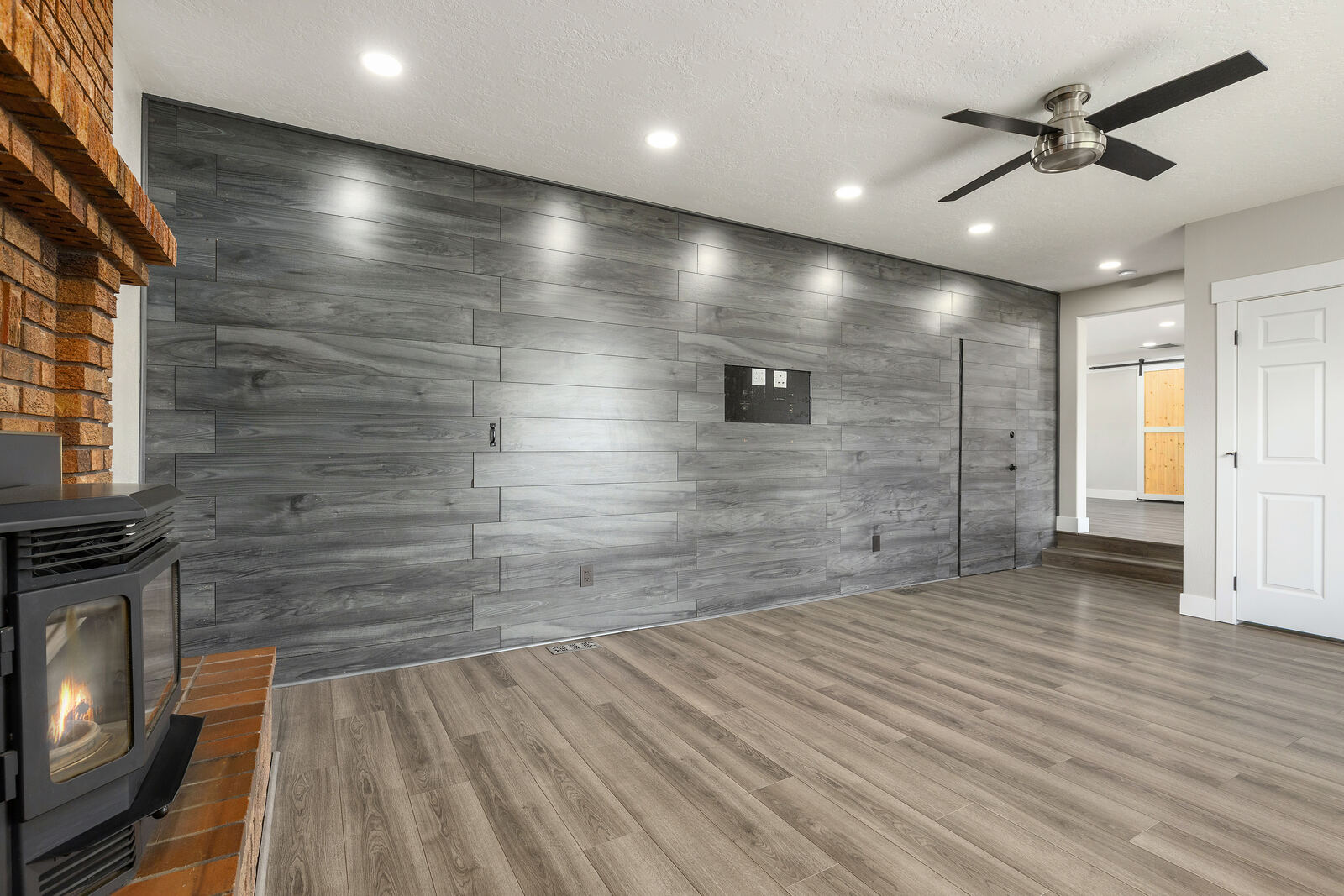 Living room accent wall